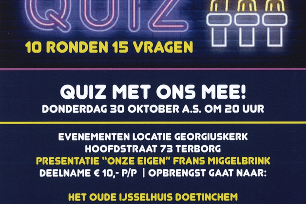30 oktober Pop-up Quiz in de Georgiuskerk!!